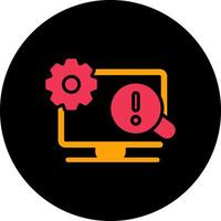 Troubleshooting Icon Design vector