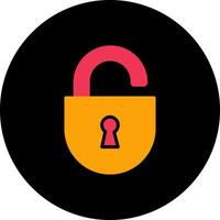 Open Lock Icon Design vector