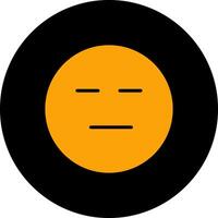 Neutral Face Icon Design vector