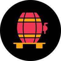Wine Cask Icon Design vector