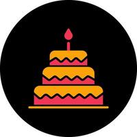 Cake Topper Icon Design vector