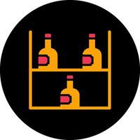 Wine Rack Icon Design vector