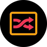 Shuffle Tracks Button Icon Design vector