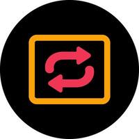 Repeat Button Icon Design vector