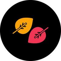 Fallen Leaf Icon Design vector