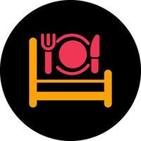 Breakfast in Bed Icon Design vector