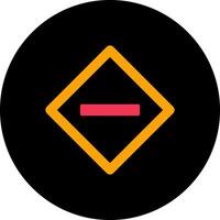 Minus Sign Icon Design vector