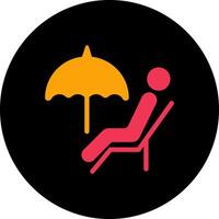 Relaxing Day Icon Design vector