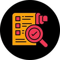 Profile Evaluation Icon Design vector