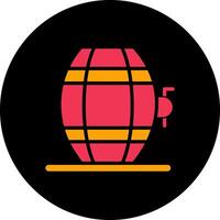 Wine Barrel Rack Icon Design vector