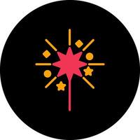 Sparklers Icon Design vector