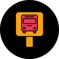 Bus Stop Icon Design vector