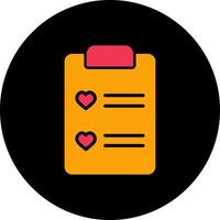 Wishlist Icon Design vector