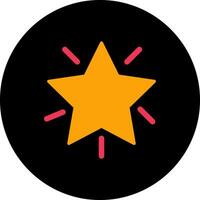 Glowing Star Icon Design vector