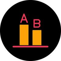 AB Testing Icon Design vector