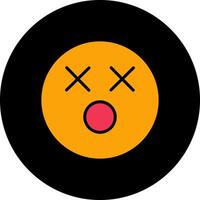 Dizzy Face Icon Design vector