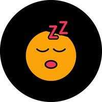 Sleeping Face Icon Design vector