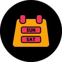 Weekend Getaway Icon Design vector