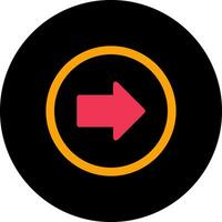 Right Arrow Icon Design vector