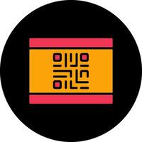 QR Code Business Card Icon Design vector