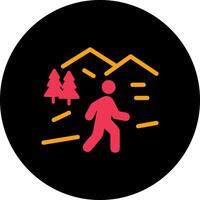 Nature Walk Icon Design vector