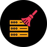 Data Cleaning Icon Design vector