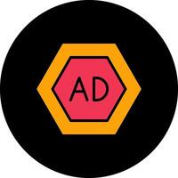 Ad Blocker Icon Design vector