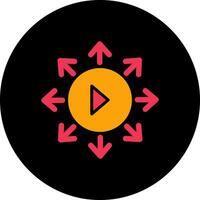 Viral Content Icon Design vector
