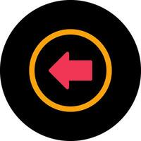 Left Arrow Icon Design vector