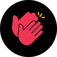 Clapping Hands Icon Design vector