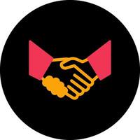 Handshake Icon Design vector