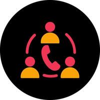 Contact Team Icon Design vector
