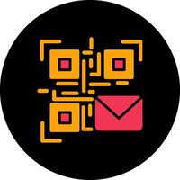 QR Code Email Icon Design vector