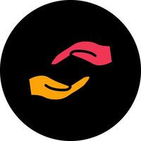 Supportive Hand Icon Design vector