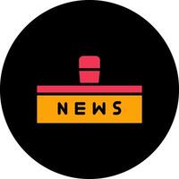 News Studio Icon Design vector