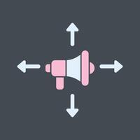 Ad Campaign Icon Design vector