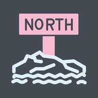 Northpole Icon Design vector