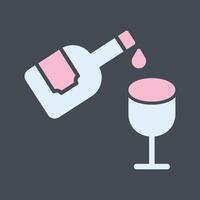 Wine Pouring Icon Design vector