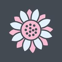 Sunflower Icon Design vector