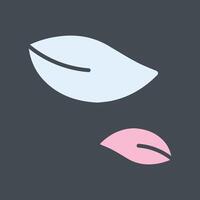 Leaf Fluttering in Wind Icon Design vector