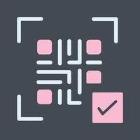 QR Code Link Icon Design vector