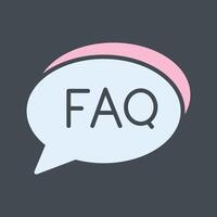 FAQ Section Icon Design vector