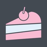 Cake Slice Icon Design vector