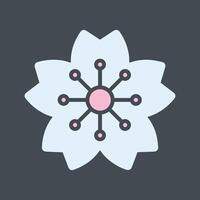 Cherry Blossom Icon Design vector
