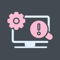 Troubleshooting Icon Design vector