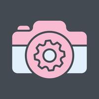 Camera Settings Icon Design vector