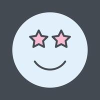 Star-Struck Icon Design vector