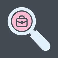 Job Hunting Icon Design vector