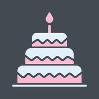 Cake Topper Icon Design vector