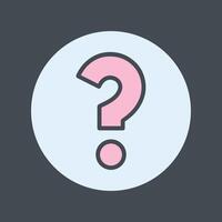 Help Button Icon Design vector